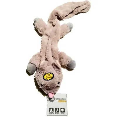 HappypetPlush Super Soft Unstuffed Chipmunk Dog Toy With Squeak 8x10x58 New • £6.99