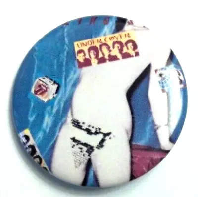 Vintage 1980's THE ROLLING STONES Under Cover 1.5  Pinback Button Badge • $14