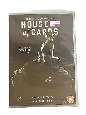 House Of Cards: The Complete Second Season [DVD] New & Sealed (N10) • £2.37