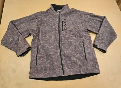 CINCH Jacket Mens Sz-XL Concealed Carry Bonded Gray Full Zip Fleece Lined • $69.99