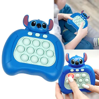 Lilo & Stitch Pop It Push Game Controller Bubble Whack Mole Sensory Toy Kid Gift • £6.59