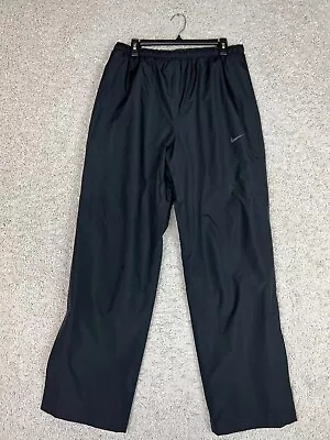 Nike Storm Fit Golf Rain Pants Mens Large Black Waterproof Wind Zip Ankle • $22.49