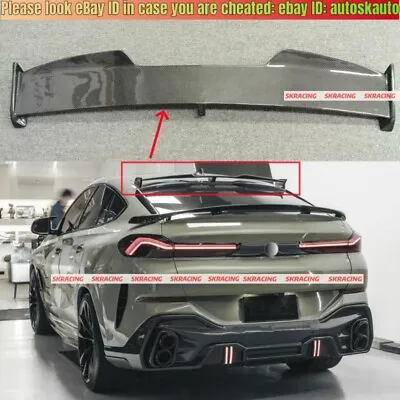 For BMW X6 G06 F96 M Sport 2020-2023 Carbon Fiber Car Rear Roof Lip Spoiler Wing • $399