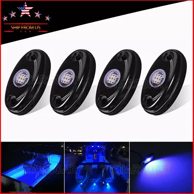 4X Marine Boat Blue LED Navigation Lights Deck Stern Transom Underwater Light 9W • $17.99