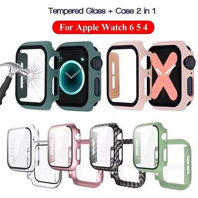 Glass Screen Protector IWatch 40mm 44mm Full Cover For Apple Watch Series 6 5 4 • $8.62