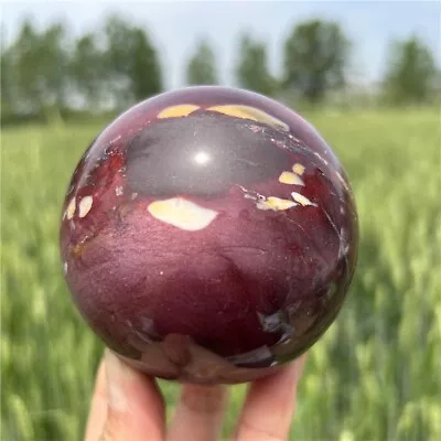 1.67LB Natural Mookaite Jasper  Quartz Hand Carved Ball Crystal Sphere Mineral • $77.31