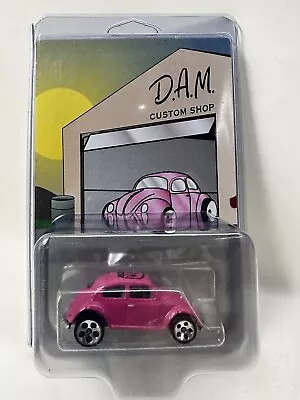 $39.40 • Buy VW Bug Volkswagen Beetle Pink W/ 5 Hole Rims Hot Wheels DAM Custom Shop 23 Of 69