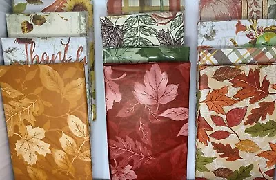 Autumn Vinyl Cloth Backed Tablecloth. Round Square Oblong. Fall Party Decor • $12