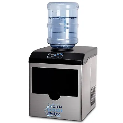 2-In-1 Stainless Steel Countertop Ice Maker With Water Dispenser • $164.99