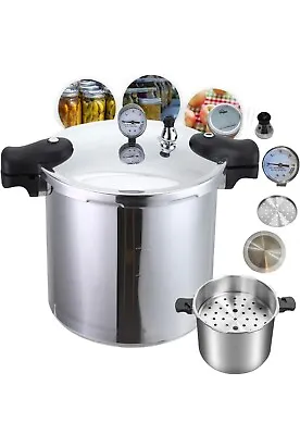 23 Quart Pressure Canner & Cooker | Induction Compatible | Pressure Gauge & P... • $89.99