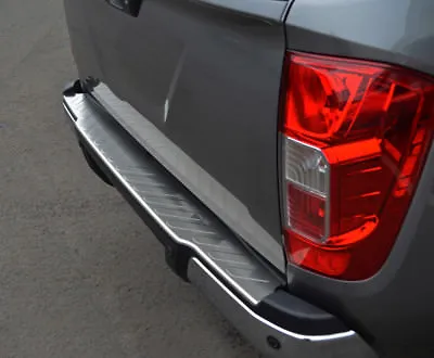 To Fit Nissan Navara NP300 (2015 - Rear Bumper Protector Scratch Guard Brushed • $115.54