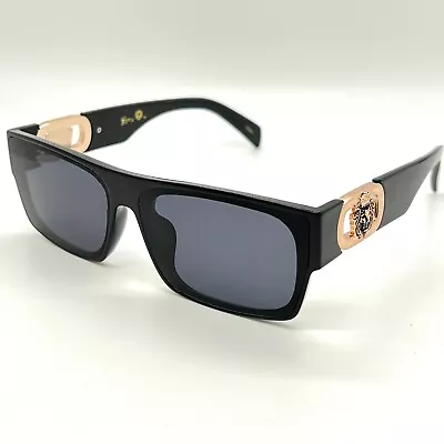 Men Sunglasses Black Dark Flat Lens Shades Fashion Classy Cholo Gangster Outdoor • $12.99