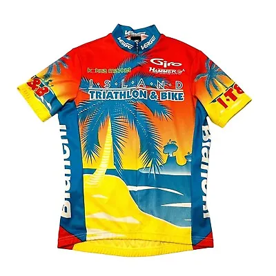 Island Triathalon Bike Verge Cycling Jersey Shirt Honolulu Hawaii Back Pockets S • $23.99