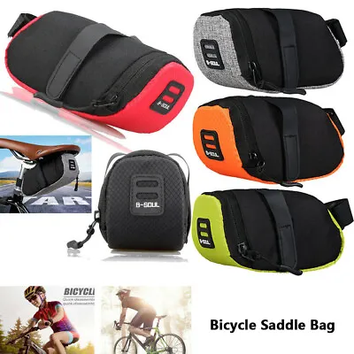 Bike Bicycle Saddle Bag Under Seat Waterproof Storage Tail Pouch Cycling Bags UK • £5.47