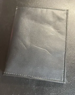 Vintage Men’s Rolfs Wallet 4” X 5” ￼ Black Made From Cow Hide ￼b4 • $10