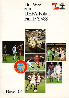 £4.95 • Buy Programme | 1988 | UEFA Cup Final | Bayer Leverkusen V Espanol Barcelona