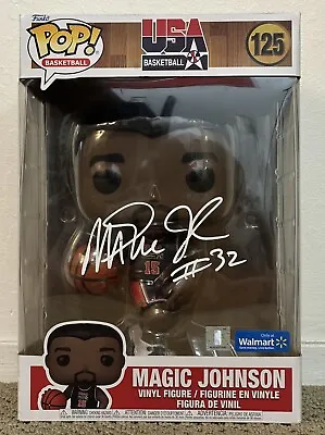 Magic Johnson Autographed 10” Funko Pop 125 - LA Lakers - Dream Team - JSA COA! • $169