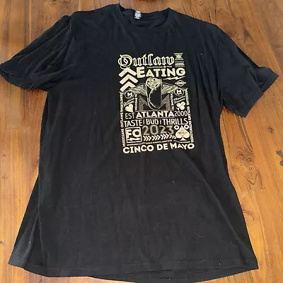 Cinco De Moes T Shirt 2023 Adult Sz XL BLACK Cinco De Mayo Southwest Grill • $14.99