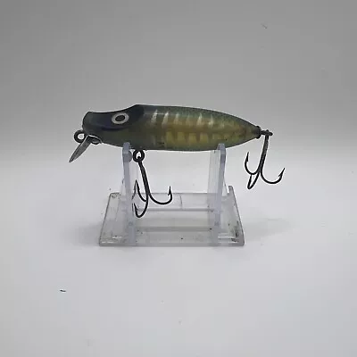 Millsite 100 Series Floater Vintage 3 Crankbait Fishing Lure Green Harring Bone • $9.99