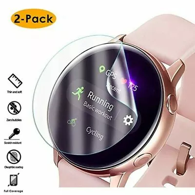 2X  For Samsung Galaxy Watch Active 2 40mm TPU Soft Film Guard Screen Protector • $7.99