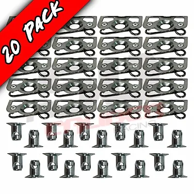 20 Pack Dzus Tabs - Plate Button Fastener Spring Pre-Assembled RZR UTV Sand Rail • $74.99