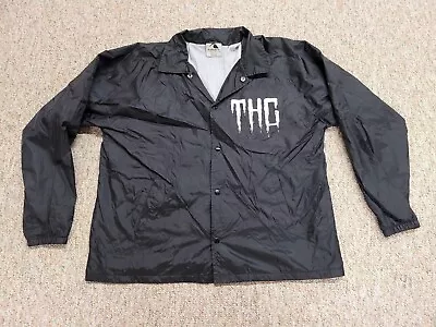 Traitors Jacket Mens XL Black Windbreaker THC Concert Tour Music Metal Hardcore • $49.97