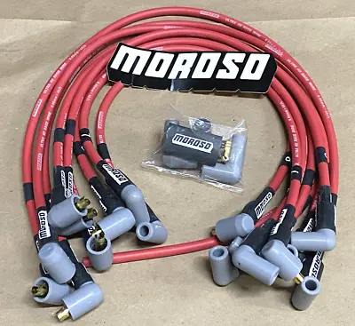 SALE MOROSO ULTRA 40 SPARK PLUG WIRES SBC 350 383 Over Valve Covers Socket 73683 • $79.90