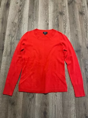 J.CREW Sweater Women's Size XXS Red Pullover Long Sleeve 100% Cashmere • $24.99