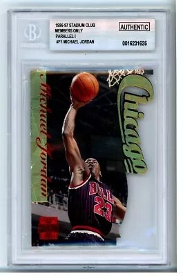 Michael Jordan 1996-97 Stadium Club Fusion Members Only Parallel HARD TO FIND! • $450