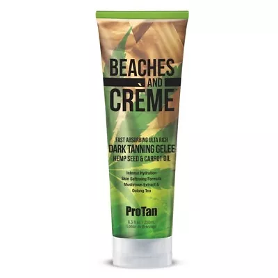 £17.50 • Buy Pro Tan BEACHES AND CREME Dark Tanning GELEE & Carrot🥕 Oil Sunbed Accelerator