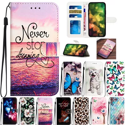 $14.89 • Buy For OPPO Reno 8 A17 A74 A77 5G Patterned Magnetic Flip Leather Wallet Case Cover