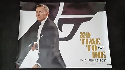 NO TIME TO DIE James Bond 007 Original Quad Movie Cinema Poster • £29.99