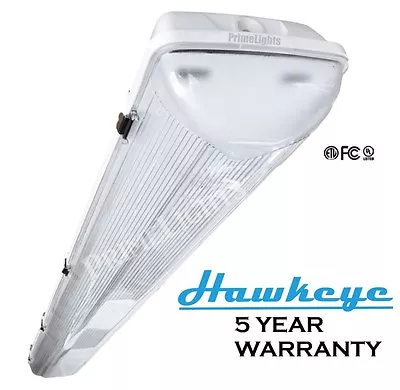2 Lamp Vapor Tight Wet Location Light 120V-277V LED New Commercial Light Fixture • $89