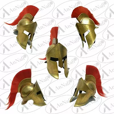 300 Spartan Greek Helmet King Leonidas Medieval Helmet Halloween Costume Gift • $104.49