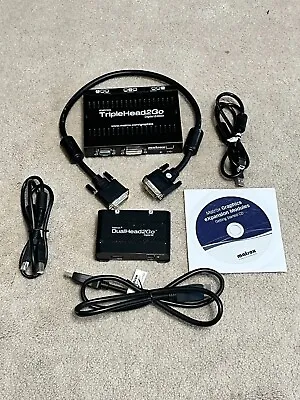 Matrox T2G-D3D-IF Triplehead2go & D2G-DP2D-IF Dualhead2go With Cables • $69.95