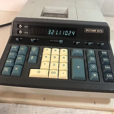 Victor Model 1675 Electronic Calculator Adding Machine - Tested And Working VTG • $19.99