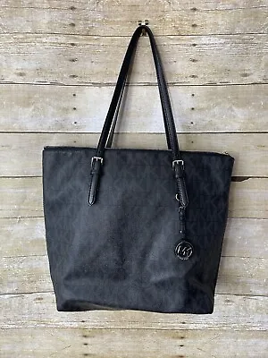 MICHAEL KORS Travel Black Top Zip Tote Bag • $54.95