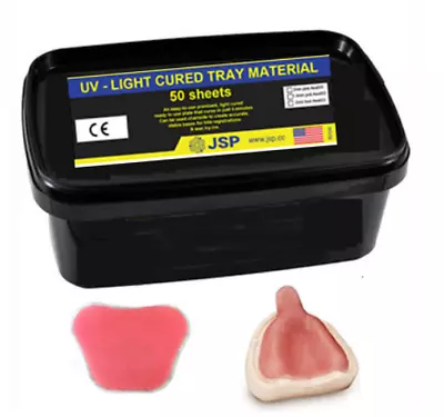 Dental Light Cure Custom Tray Material Pink 50pcs/Pk 2.0mm Thickness • $59.99