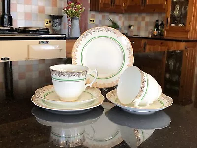 Vintage Mayfair Bone China Tea Trio X 2 • £10