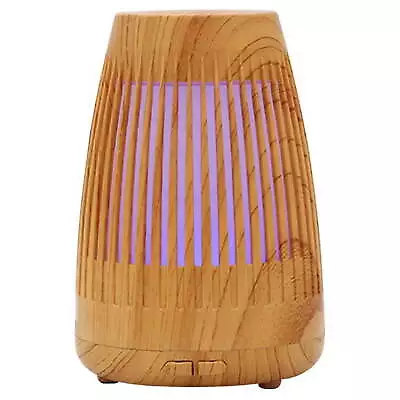 Cool Mist Ultrasonic Aroma Diffuser 100ml Wood & White • $15