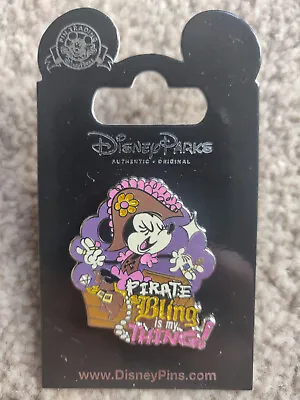 £5.99 • Buy Disney Pirates Of The Caribbean Bling Is My Thing - Minnie Mouse Pin 119546 