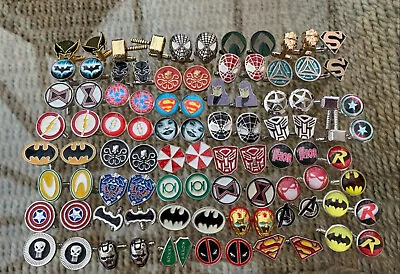 £2.99 • Buy Novelty Superhero Cufflinks - Various Styles - Nice Gift - Free Pouch