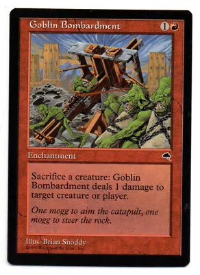 MTG Goblin Bombardment X1 Tempest Edition Uncommon • £0.99