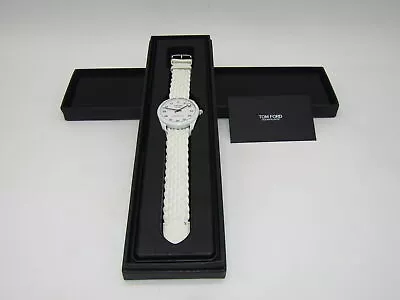 Tom Ford 002 Ocean Plastic Quartz Watch White TFT002-024 • $299.99