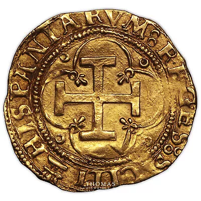 Coin - Spain - Gold Escudo Or - Charles And Johanna - Sevilla • $3100