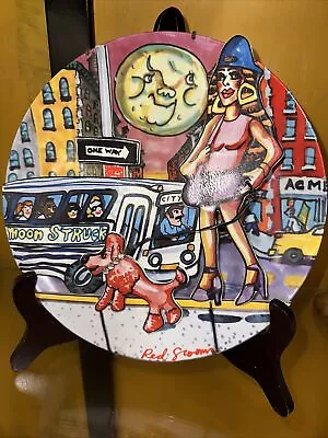 Red Grooms “Moonstruck” Original Ceramic Plate Limited Edition- Great Condition • $600