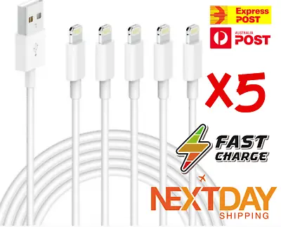 $9.59 • Buy 5X Fast USB Cable Charger Cord Charging For Apple IPhone 7 8 X 11 12 13 Pro Ipad