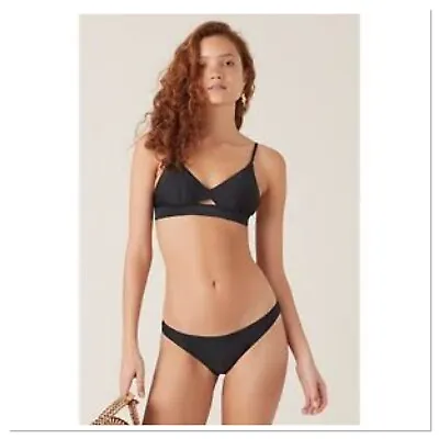 $29.70 • Buy BNWT TIGERLILY Esther Black Bikini Top Sz L/12