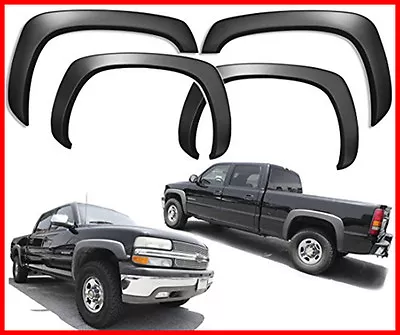 For 99-06 Silverado Sierra Matt Black Fender Flares Protector Set OE Style • $89.90