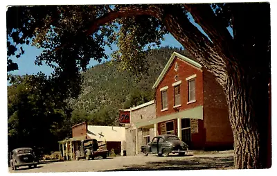 $3.50 • Buy Postcard Genoa Nevada Street Scene Old Cars & Truck 76 Gas Pump